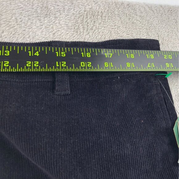 NWT Woolrich Womens Corduroy Pants Size 16 Black Straight Leg Classic Casual Y2k - Picture 4 of 16